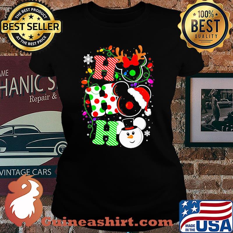 Merry christmas mickey mouse ho ho ho s Laides tee