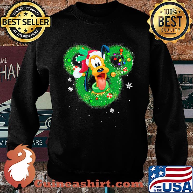 Merry christmas mickey mouse pluto s Sweater