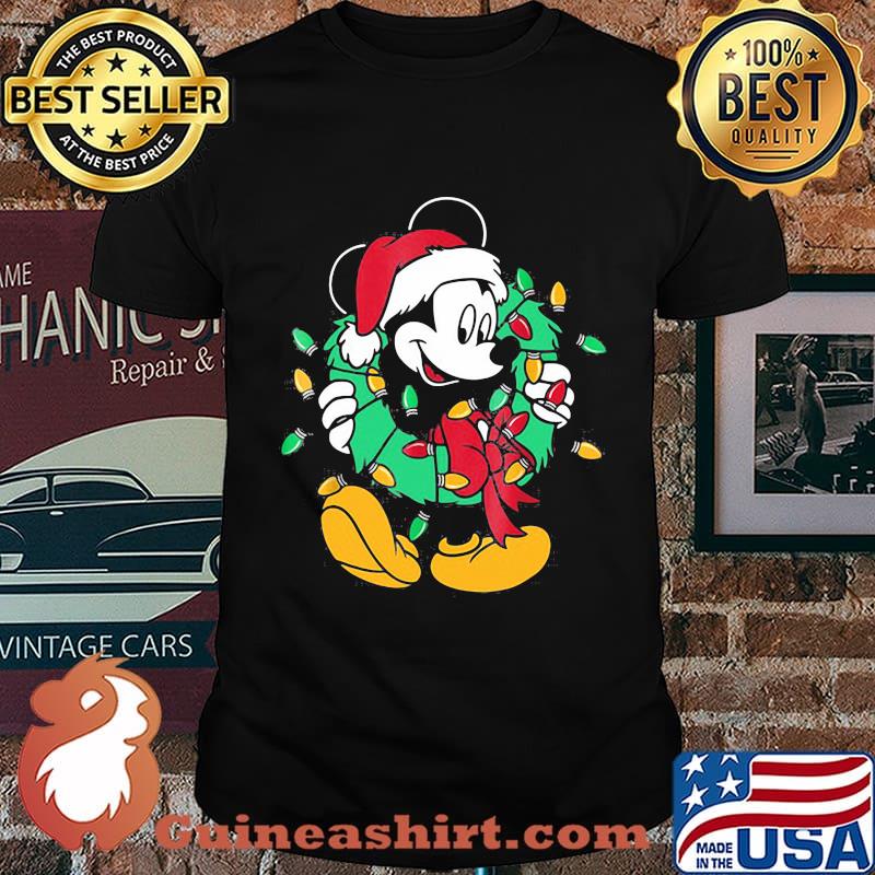 Merry christmas mickey mouse santa claus shirt
