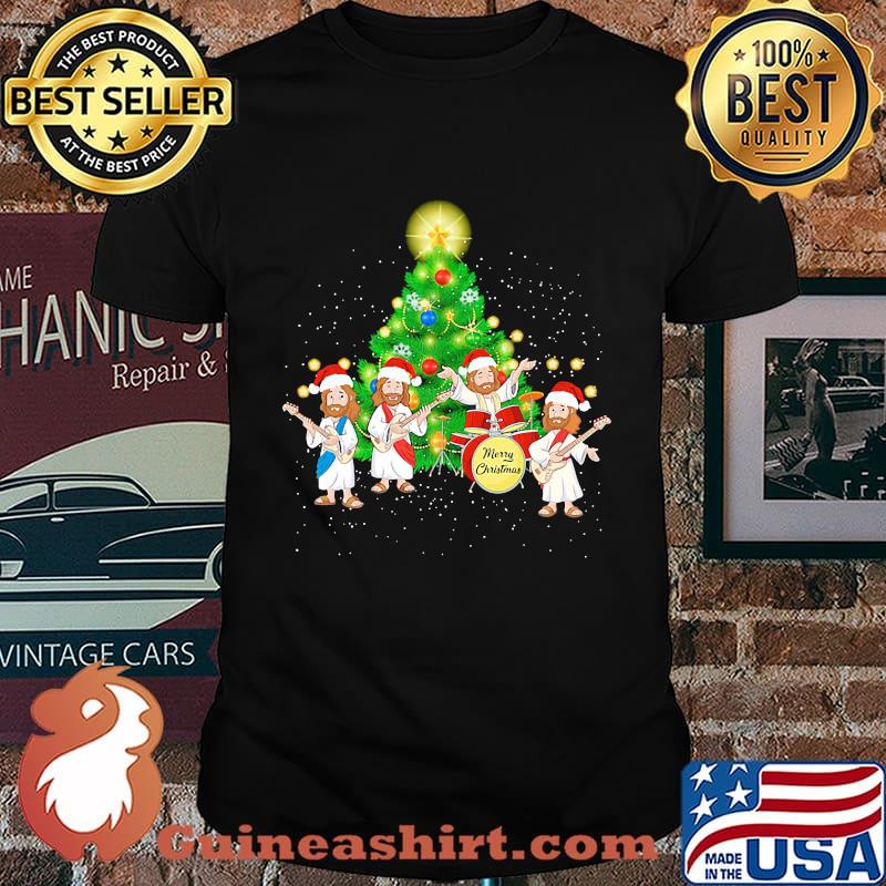 Merry christmas tree acdc band shirt