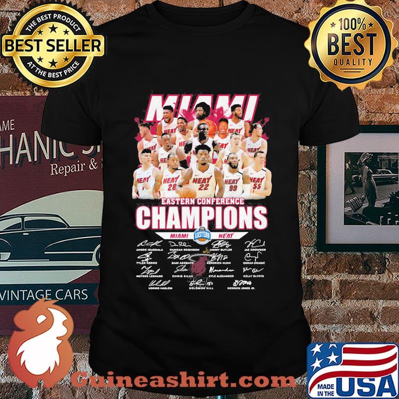 Miami heat eastern conference champions signatures shirt