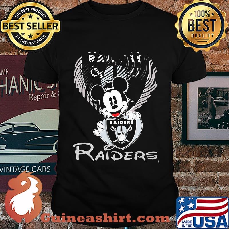 Mickey mouse hug heart oklahoma raiders shirt