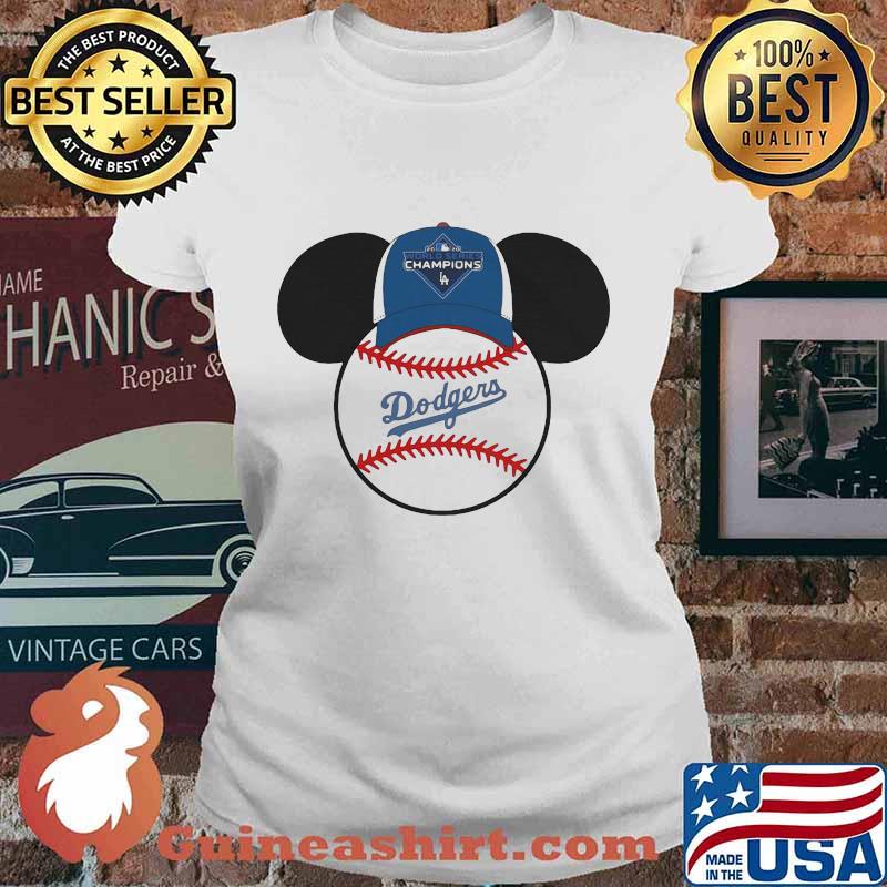 Mickey mouse los angeles dodgers world series champions s Ladies tee