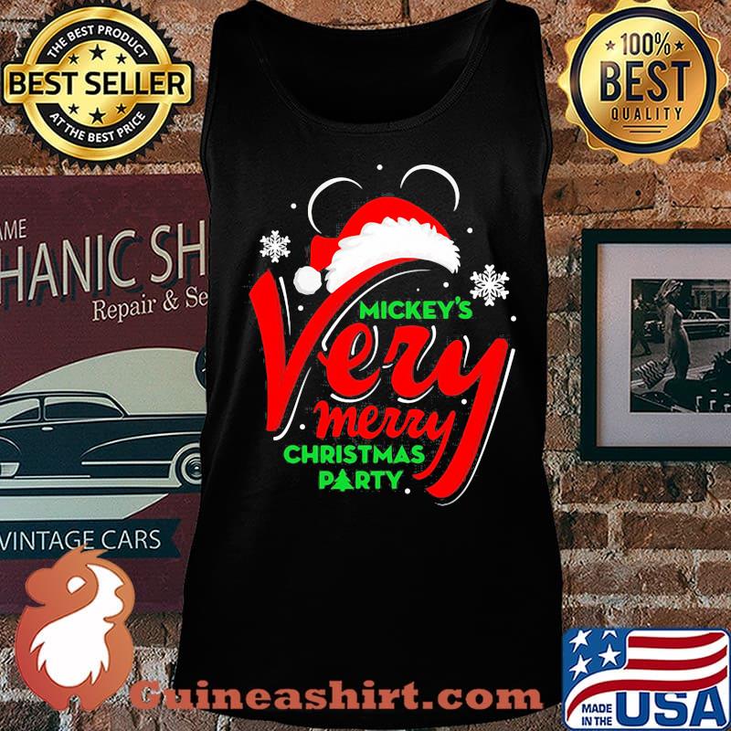 Mickey's mouse very merry christmas party s Tank top