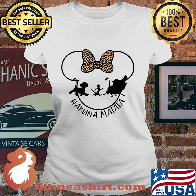 Minnie mouse hakuna matata simba leopard s Ladies tee