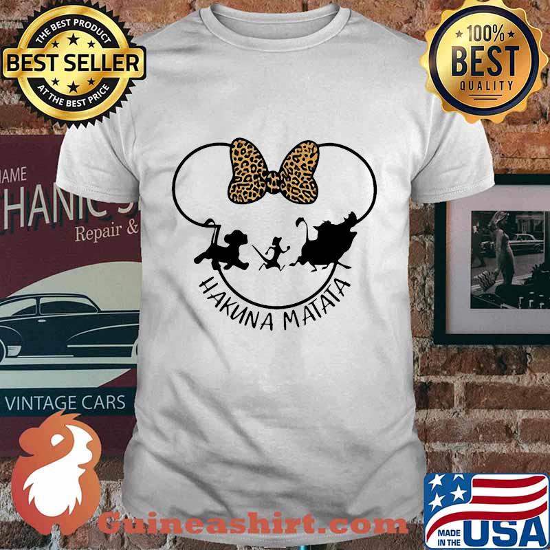 Minnie mouse hakuna matata simba leopard shirt