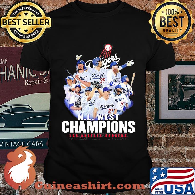 N L West Champions Los Angeles Dodgers Shirt