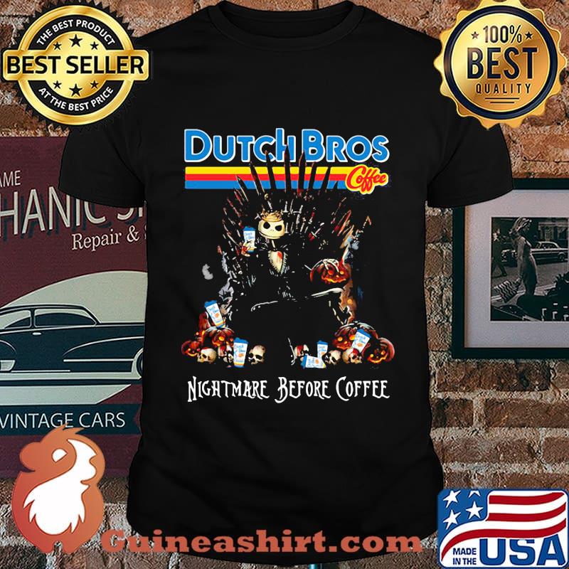 Nightmare jack skellington before dutch bros coffee shirt