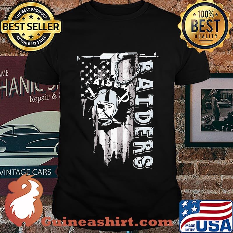 Oklahoma raiders american flag vintage shirt