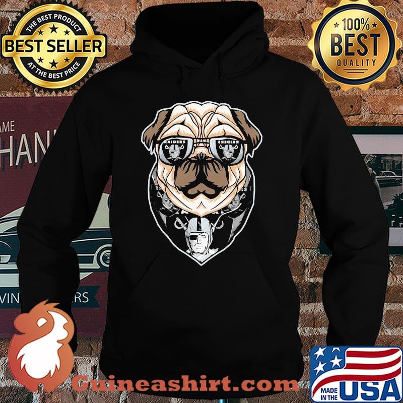 Pug dog oklahoma raiders logo s Hoodie