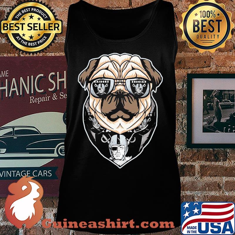 Pug dog oklahoma raiders logo s Tank top
