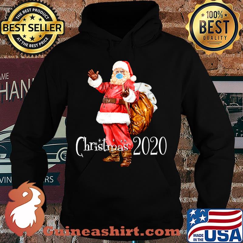 Santa Wear Face Mask And Toilet Paper Bag Christmas 2020 Shirt Hoodie