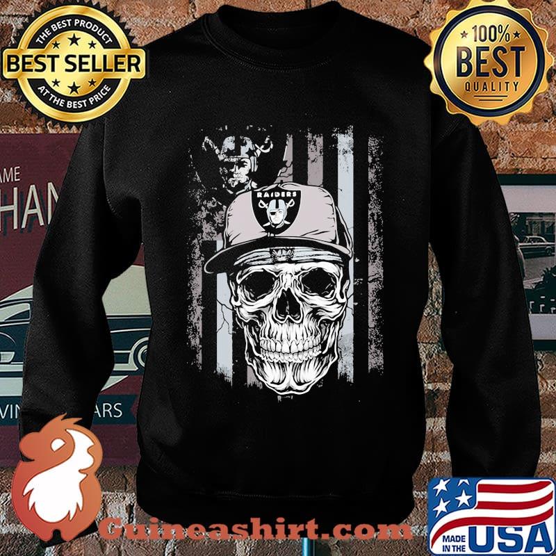 Skull oklahoma raiders american flag s Sweater