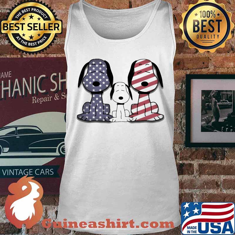 Snoopy american flag happy independence day s Tank top