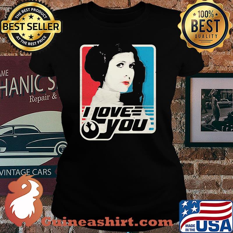 Star wars leia i love you art s Laides tee