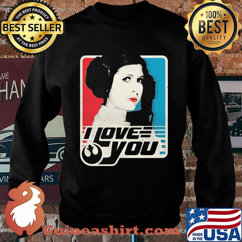 Star wars leia i love you art s Sweater