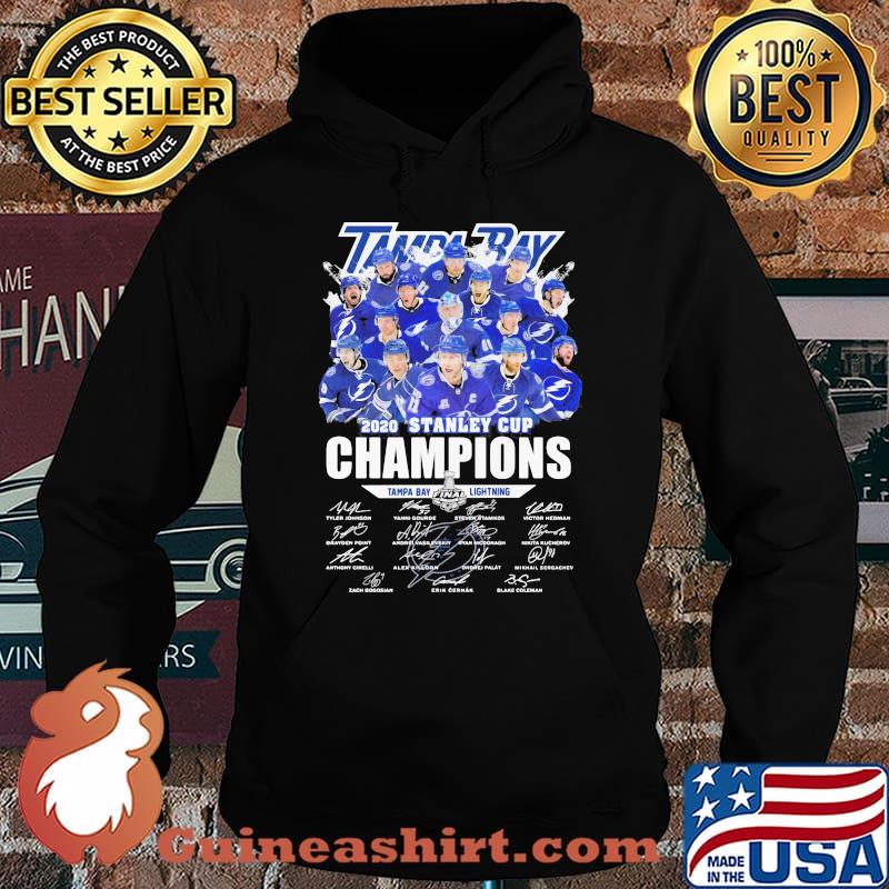 Tampa bay lightning 2020 stanley cup champions signatures s Hoodie