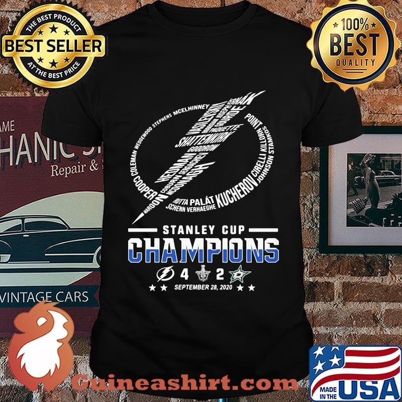 Tampa bay lightning stanley cup champions 2020 logo shirt