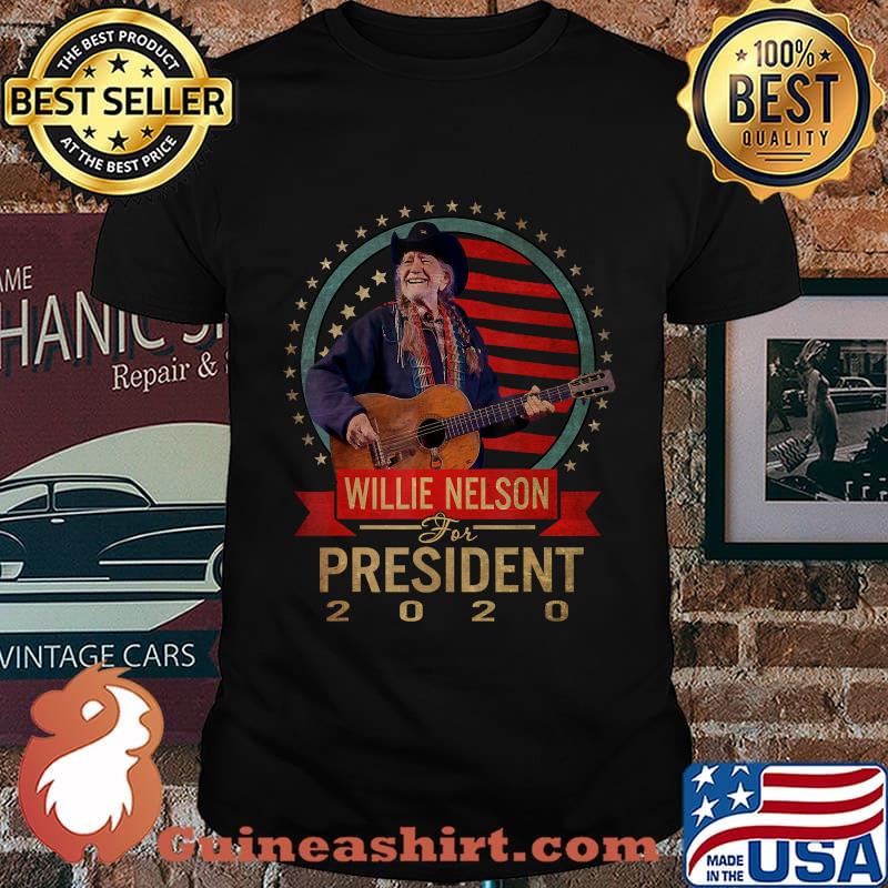 Willie shirt nelson country music for president 2020 vintage shirt