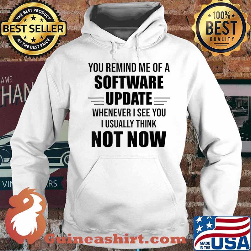 You Remind Me Of A Software Update Whenever I See You Gift T-Shirt Hoodie