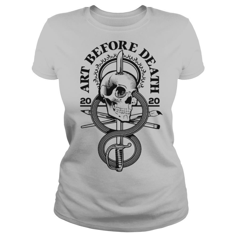 2020 Art Before Death Skull shirt - Image 2