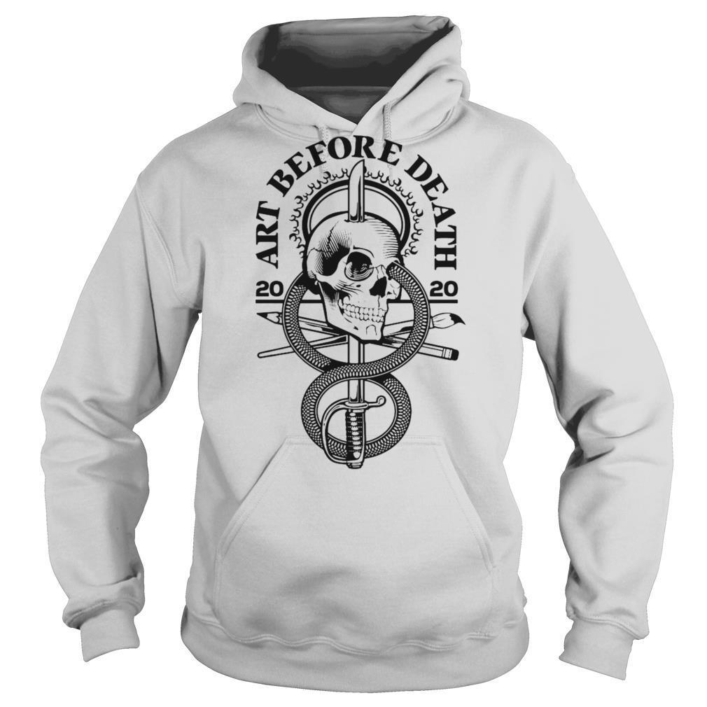 2020 Art Before Death Skull shirt - Image 5