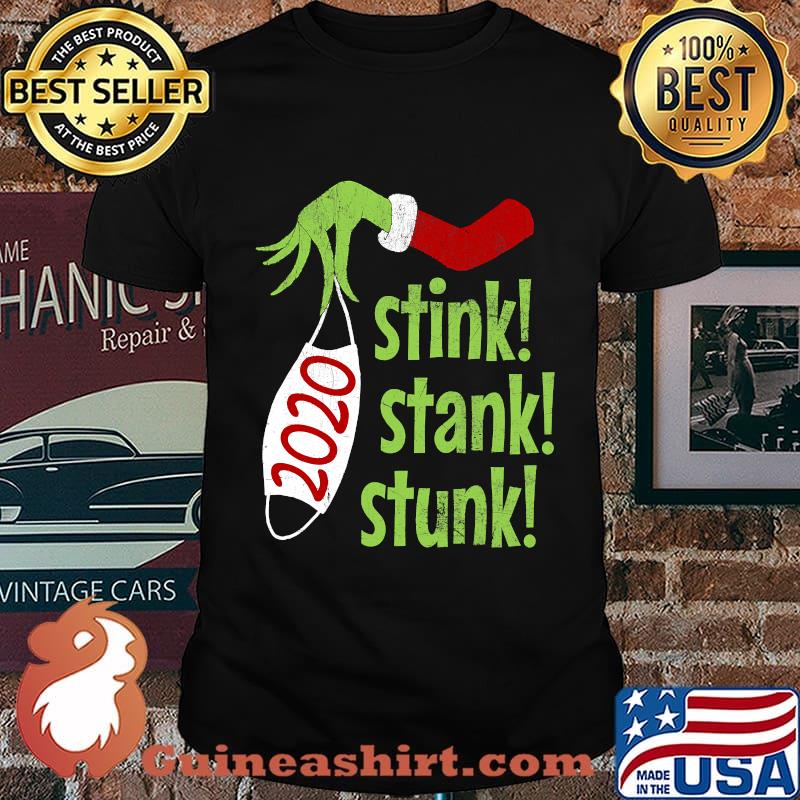 2020 Stink Stank Stunk Grinch Mask Christmas Pajamas Shirt