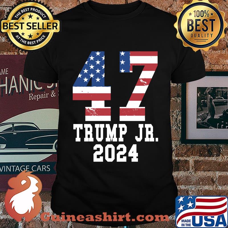 47 president trump-junior american flag shirt