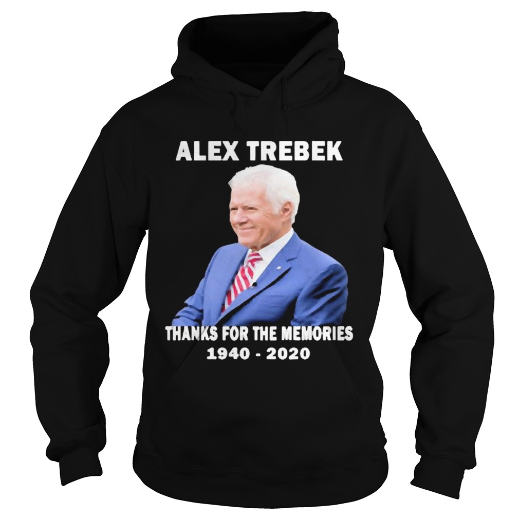 Alex Trebek Thanks For The Memories 1940 2020 RIP shirt - Image 3
