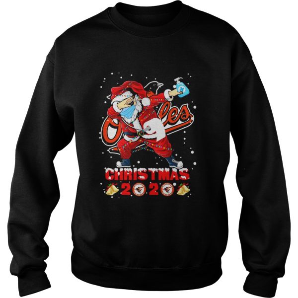Baltimore Orioles Funny Santa Claus Dabbing Christmas 2020 shirt - Image 5