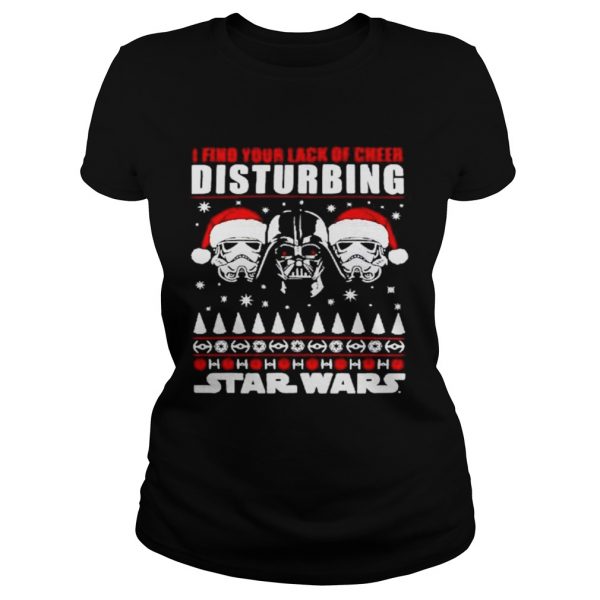 Darth Vader I find your lack of cheer disturbing Star Wars Christmas shirt - Image 2