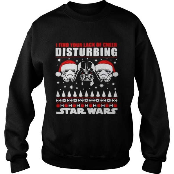 Darth Vader I find your lack of cheer disturbing Star Wars Christmas shirt - Image 5