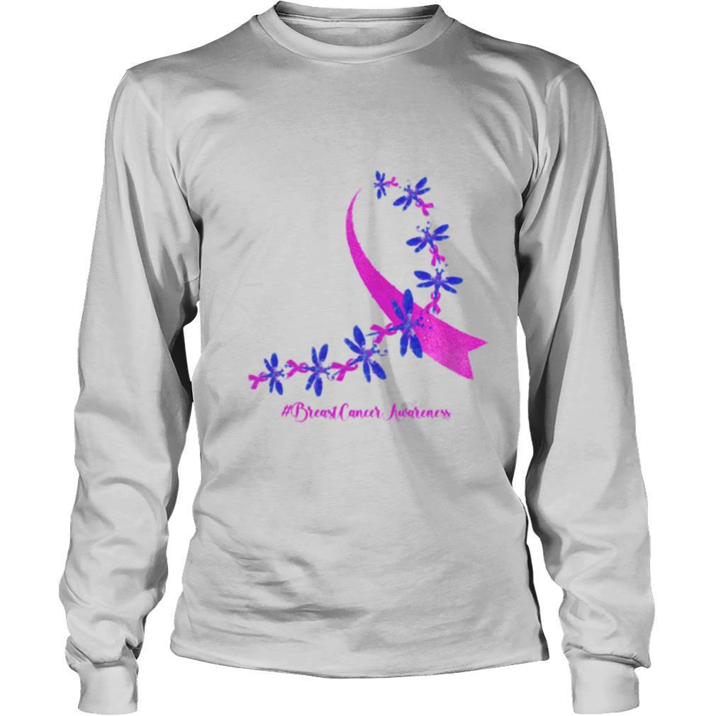 Dragonfly Breast Cancer Awareness Ribbon Pink shirt - Image 3