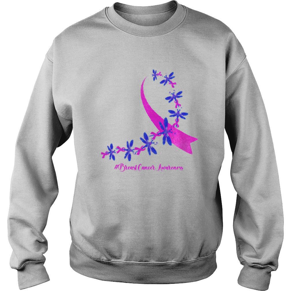 Dragonfly Breast Cancer Awareness Ribbon Pink shirt - Image 4