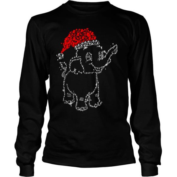 Great Elephant Santa Light Christmas shirt - Image 4