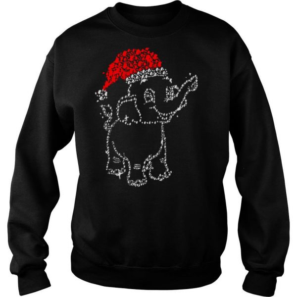 Great Elephant Santa Light Christmas shirt - Image 5