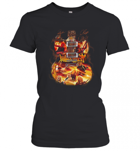 Judas Priest Guitar Signature T-Shirt Classic Mens T-shirt - Image 3