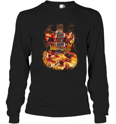 Judas Priest Guitar Signature T-Shirt Classic Mens T-shirt - Image 4