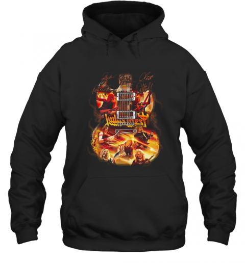 Judas Priest Guitar Signature T-Shirt Classic Mens T-shirt - Image 6