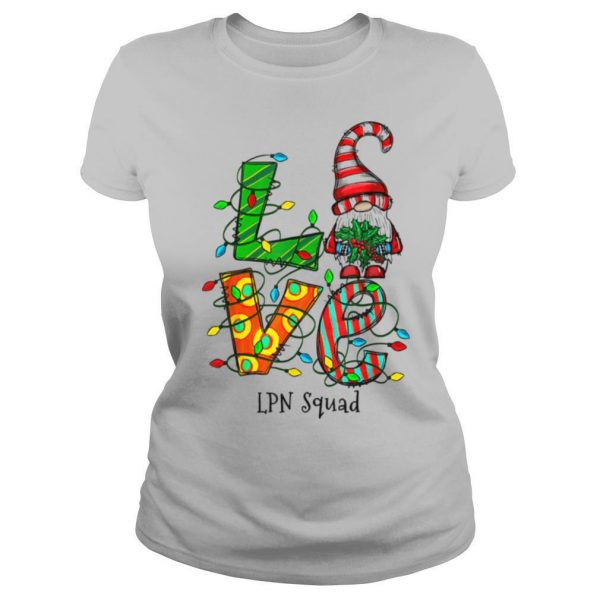 Love LPN Squad Gnome Nurse Christmas 2020 shirt - Image 2
