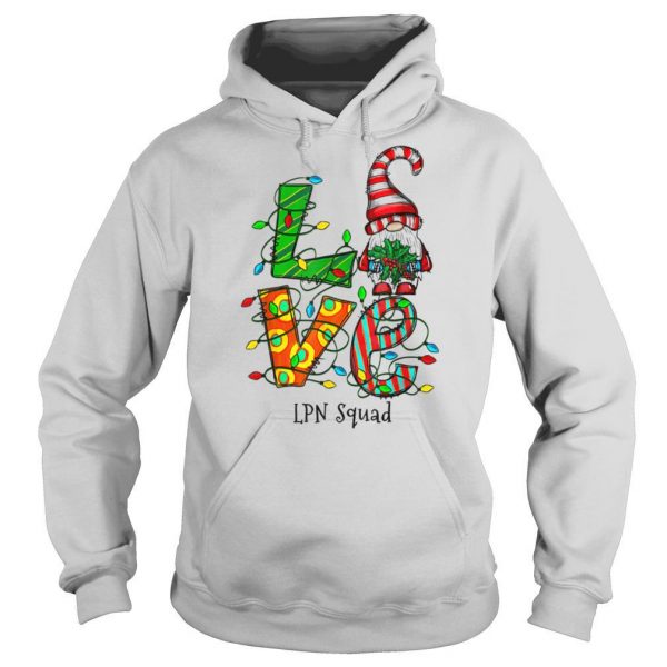 Love LPN Squad Gnome Nurse Christmas 2020 shirt - Image 5