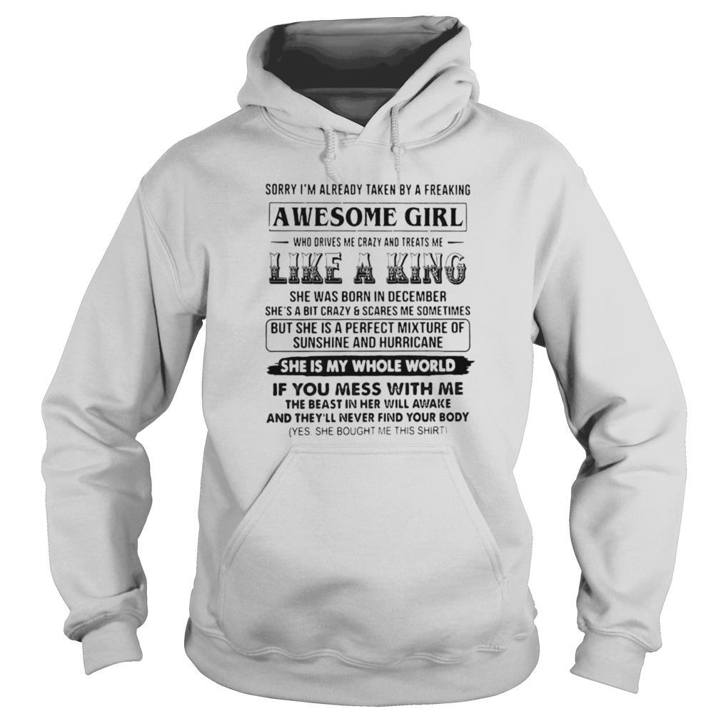 Sorry Im Already Taken By A Freaking Awesome Girl shirt - Image 5