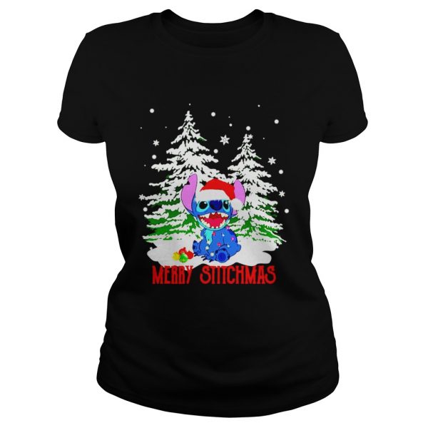 Stitch santa merry stitchmas Christmas shirt - Image 2