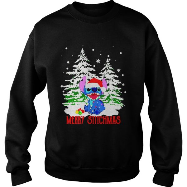 Stitch santa merry stitchmas Christmas shirt - Image 5