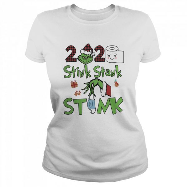 The Grinch 2020 stink stank stunk mask Christmas shirt - Image 2