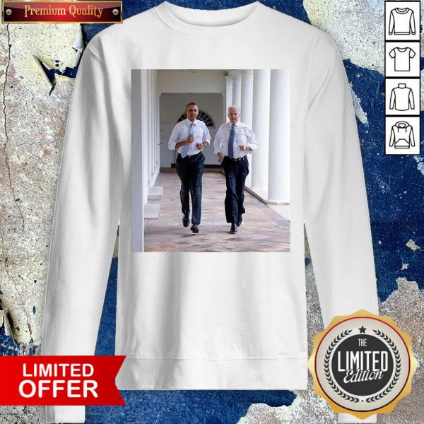 Awesome Barack Obama Joe Biden Running Democratic Election Gift Shirt - Image 3