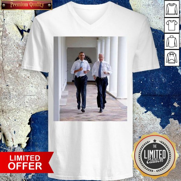 Awesome Barack Obama Joe Biden Running Democratic Election Gift Shirt - Image 4