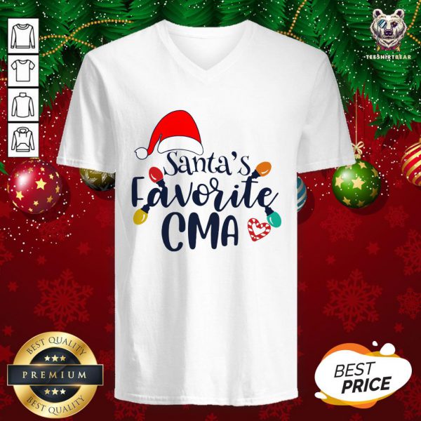 Awesome Santas Favorite CMA Christmas Shirt - Image 2