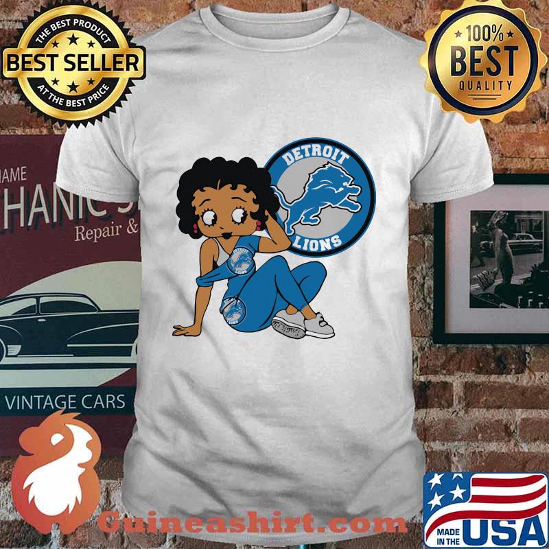 Betty boop detroit lions football shirt