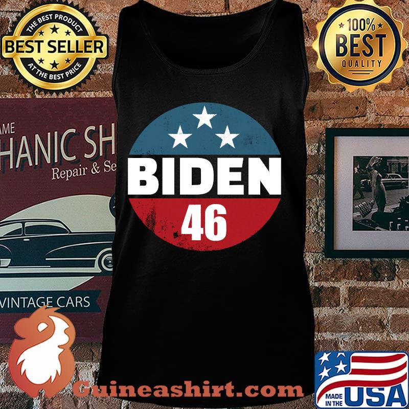 Biden 46 Button President Joe Biden 46th President Biden Shirt Tank top